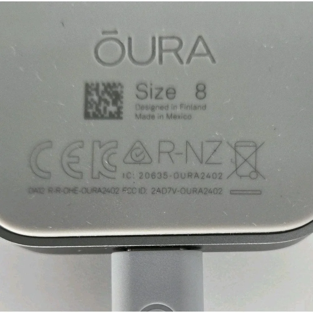 Oura Ring Gen 3 Charger Size 8 OEM Dock USB-C Cable OURA2402 Tested No Ring Gray
